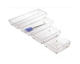 Clear Linus Drawer Organizer 6 x 15 x 2