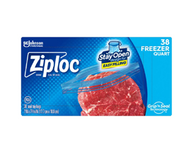 Ziploc® Freezer Bags Stay Open Qt