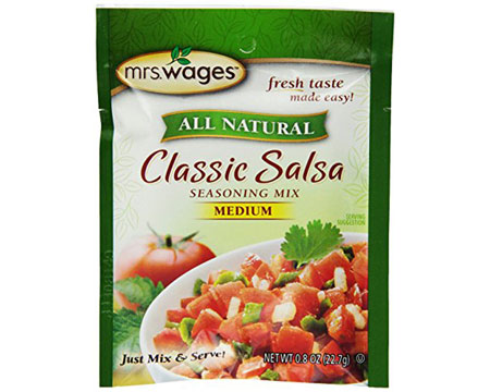 Mrs. Wages® 0.8 oz. All Natural Classic Salsa Seasoning Medium Mix