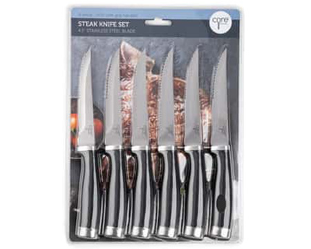 Core Kitchen® Stainless Steel Steak Knife Set 6 Pc