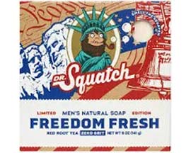 Dr. Squatch® Men's Natural Soap Bar - Freedom Fresh White