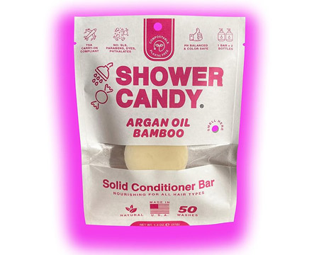 Shower Candy® 1.3 oz. Solid Conditioner Bar - Argan Oil Bamboo