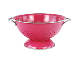 Calypso Basics® 3 Quart. Powder Coated Enameled Colander - Magenta