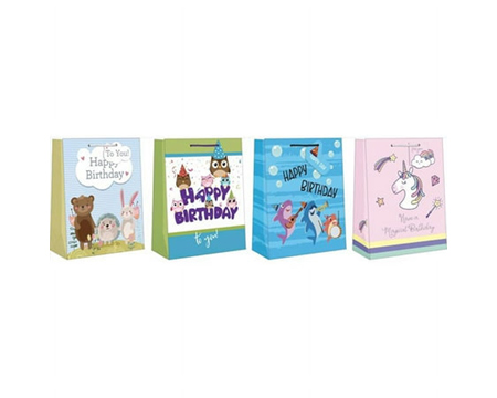 Paper Images® Large Assorted Juvy Birthday Gift Bag