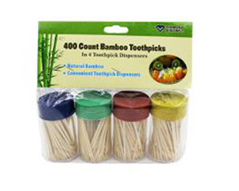 Diamond Visions® Bamboo Tothpicks with Containers