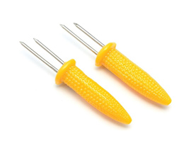 Fox Run® Stainless Steel Plastic Corn Holder 6 Pc