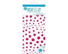 Paper Images® Tissue Paper - White Fuchsia