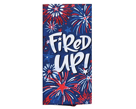 Kay Dee® Patriotic 4th Of July Fired Up Kitchen Terry Towel