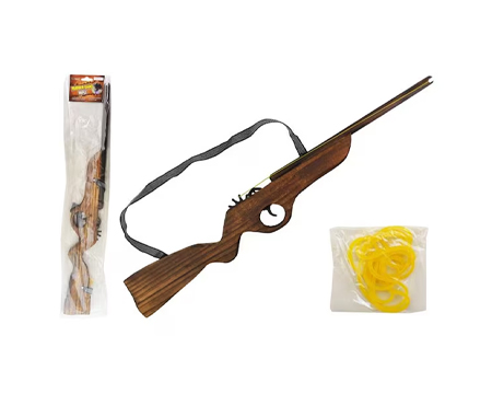 25" Wooden Rubber Band Gun