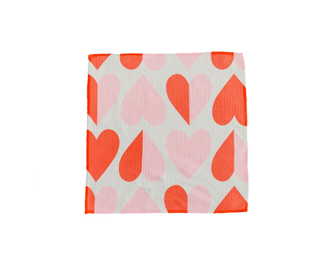 2 Tone Hearts Washcloth