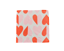 2 Tone Hearts Washcloth