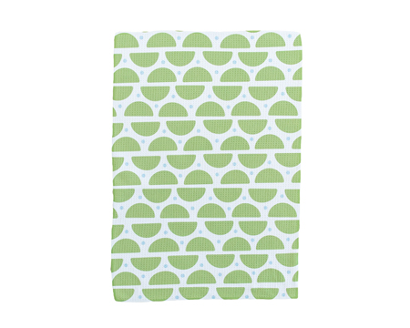 Green Half Circles Hand Towel 