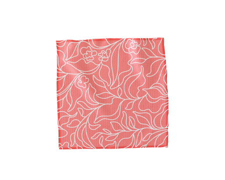 Coral Doodle Washcloth