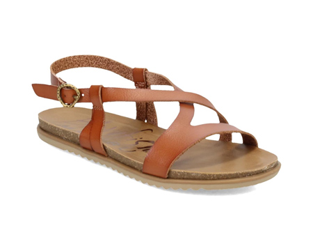 Blowfish Malibu® Women's Mercury Flat Sandal - Wood Dye Cut