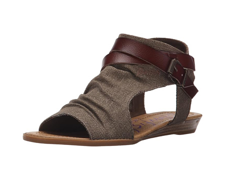 Blowfish Malibu® Women's Balla Wedge Sandal - Brown Rancher Canvas/Whiskey Dyecut