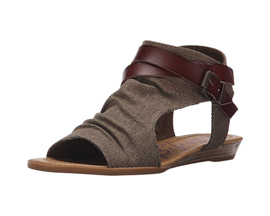 Blowfish Malibu® Women's Balla Wedge Sandal - Brown Rancher Canvas/Whiskey Dyecut