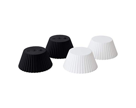 Fox Run® 12 Pk Silicone Cupcake Liners - Black & White