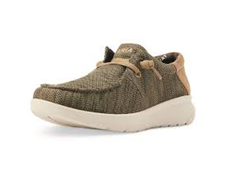 Ariat® Men's Hilo Slip-On Shoes - Heathered Olive / Tan
