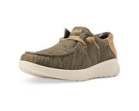 Ariat® Men's Hilo Slip-On Shoes - Heathered Olive / Tan