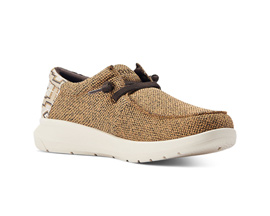 Ariat® Men's Hilo Slip-On Shoes - Heathered Sand / Cream Southwest Print