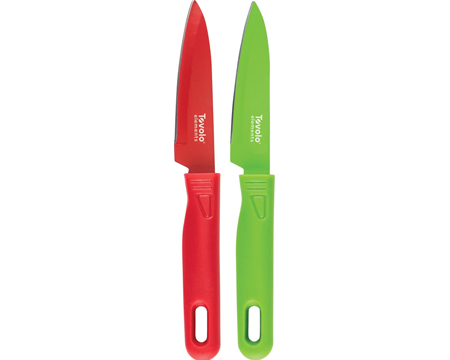 Tovolo® Elements Paring Knives Set Red/Green