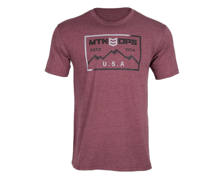 MTN OPS Men's Rush T-Shirt - Maroon Heather