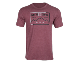 MTN OPS Men's Rush T-Shirt - Maroon Heather