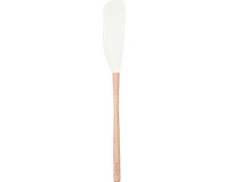 Tovolo® Silicone Jar Scraper with Wood Handle - White