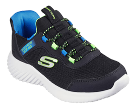 Skechers Youth Boys' Hands Free Slip-Ins Bounder Brisk-Burst Running Shoe