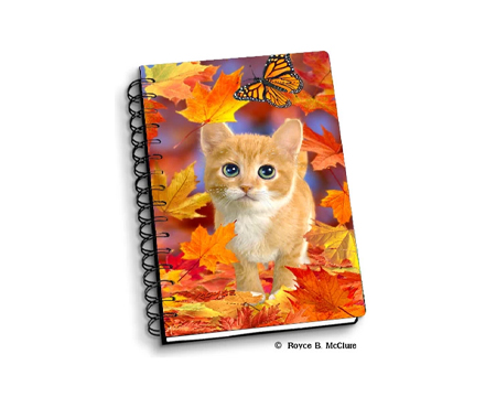 Fall Kitten Notebook