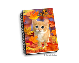 Fall Kitten Notebook