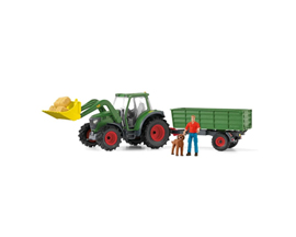 Schleich® Tractor with Trailer Playset