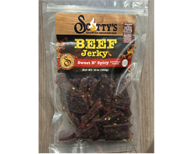 Scottys Sweet & Spicy Beef Jerky 10 oz