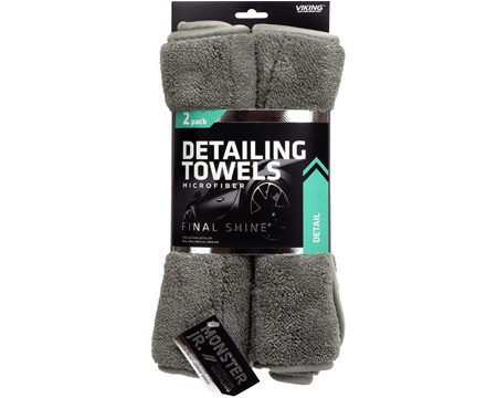 Viking® Detailing Towels Gray 2 Pack