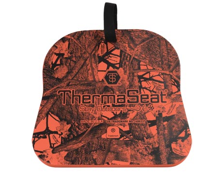 ThermaSeat® 13x14x3/4 Velcro Beltstrap Seat - Wdleaf Orange
