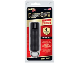Sabre Red® Plastic Pepper Spray - Black Aluminum