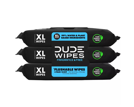 Dude Wipes 3 Pack, 48 Ct