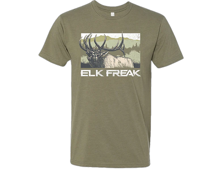 Muley Freak Elk Freak Screamin Tee - Green
