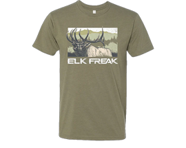 Muley Freak Elk Freak Screamin Tee - Green