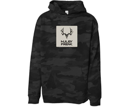 Muley Freak Blackout Camo Hoodie - Black