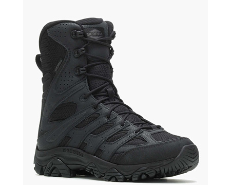 Merrell® Men's Moab Tactical Zip Waterproof Boots - Black