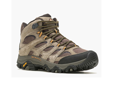 Merrell® Men's Moab 3 Mid Wide Hiking Boot - Walnut