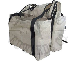 Canvas Saddle Pack Bag W/o Flaps