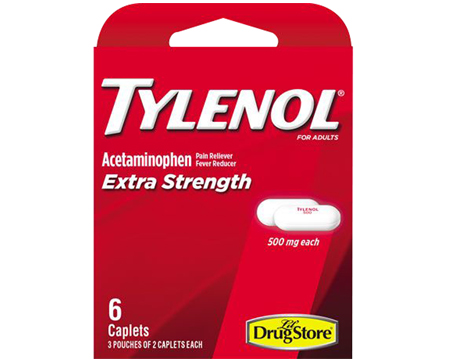 Tylenol® 500 mg. Extra Strength Acetaminophen