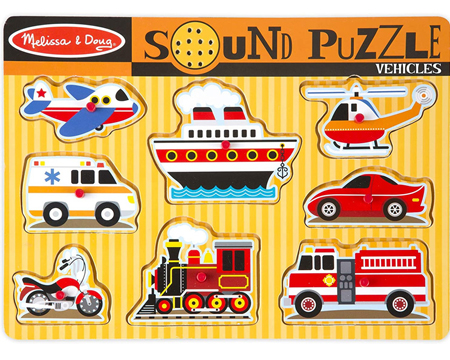 Melissa & Doug® Vehicles Sound Puzzle