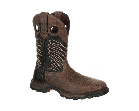 Durango® Men's Maverick XP Steel Toe Waterproof Western Work Boots - Chocolate Safari Elephant Blac