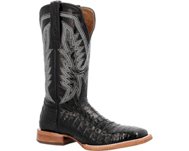 Durango® Men's PRCA Caiman Belly Western Boots - Black Stallion
