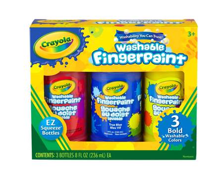 Crayola® Bold Washable Fingerpaints 