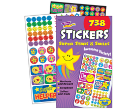 Super Stars And Smiles Sticker Pad