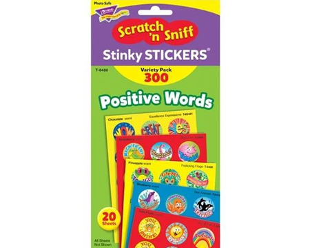 Positive Words Scratch 'n Sniff Stinky Stickers